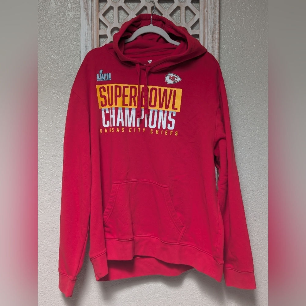 Fanatics Kansas City Chiefs Super Bowl LVII Champions Sweatshirt Red Mens 2XL